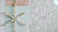 Как сделать снежинку из бусин Как сделать снежинку из бусин