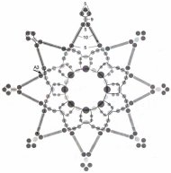 Схемы для плетения снежинок из бисера Схемы для плетения снежинок из бисера
